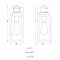 Vaxcel Lombard 4.75-in. 1 Light Black Motion Sensor Dusk to Dawn Outdoor Wall Lantern Clear Glass T0736 - alternate 2